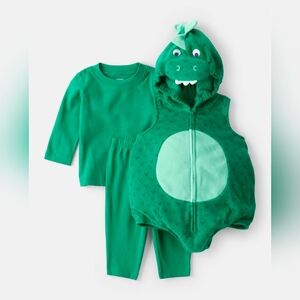 Carter's Green Dinosaur Hoodie Baby Costume 24 Mo
